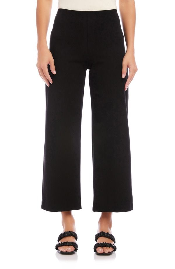 フィフティーントゥエンティ レディース ボトムス レギンス ワイドレッグ ハイウエスト パンツ FIFTEEN TWENTY High Waist Crop Wide Leg Pants Black ブラック