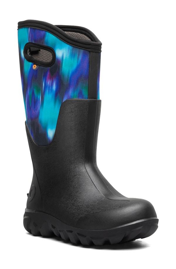 ボグス レディース シューズ ブーツ・レインブーツ トール Bogs Classic Seamless Tall Rain Boot Black Blue Multi ブラック