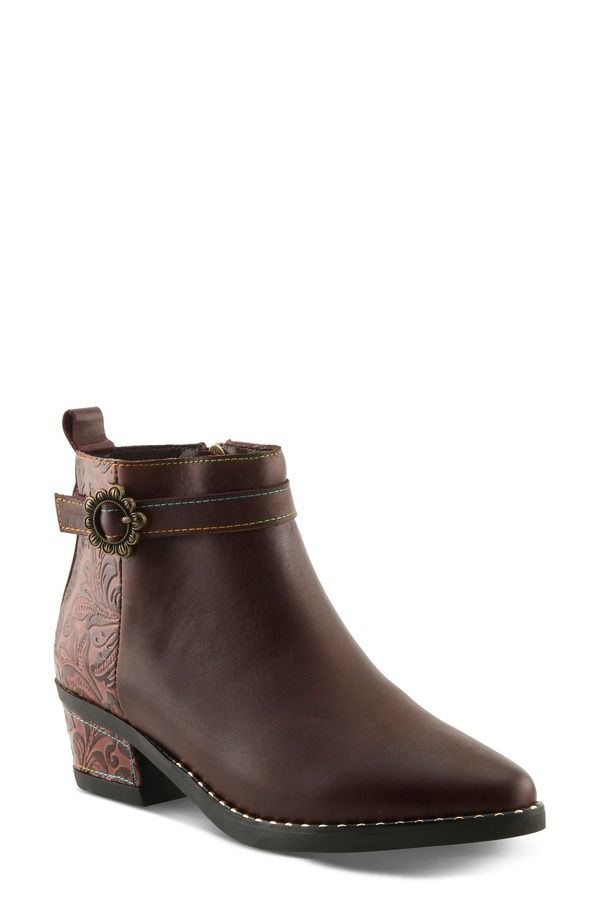 スプリングステップ レディース シューズ ブーツ・レインブーツ LArtiste by Spring Step Acree Bootie Brown ブラウン