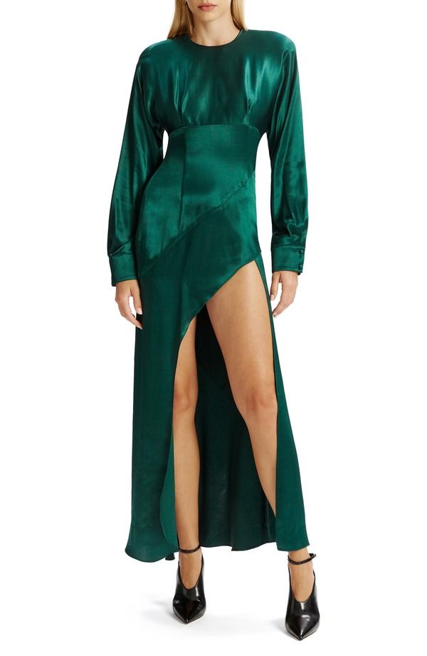 バードット レディース トップス ワンピース Bardot Kartia Long Sleeve Dress Emerald Green グリーン 33,670円