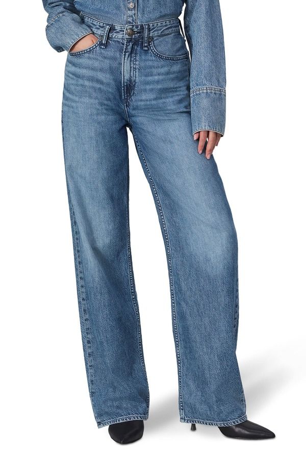 ラグアンドボーン レディース ボトムス デニムパンツ ワイドレッグ ジーンズ rag bone Featherweight Logan Wide Leg Jeans River