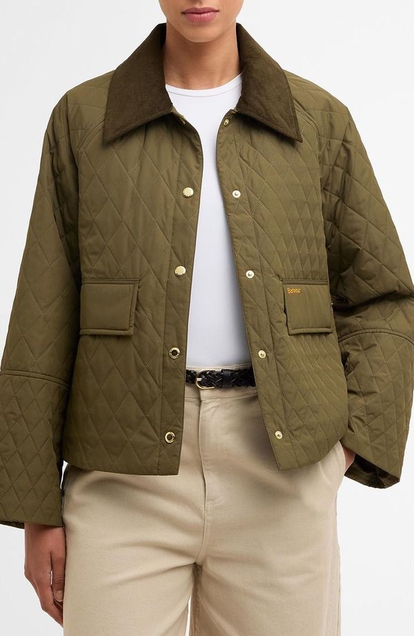 バブアー レディース アウター ジャケット・ブルゾン キルティング Barbour Kirby Quilted Jacket Ivy Green Ancient グリーン