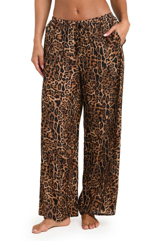 ラジャンス レディース ボトムス レギンス パンツ LAGENCE Geraldine Leopard CoverUpants Natural アニマル