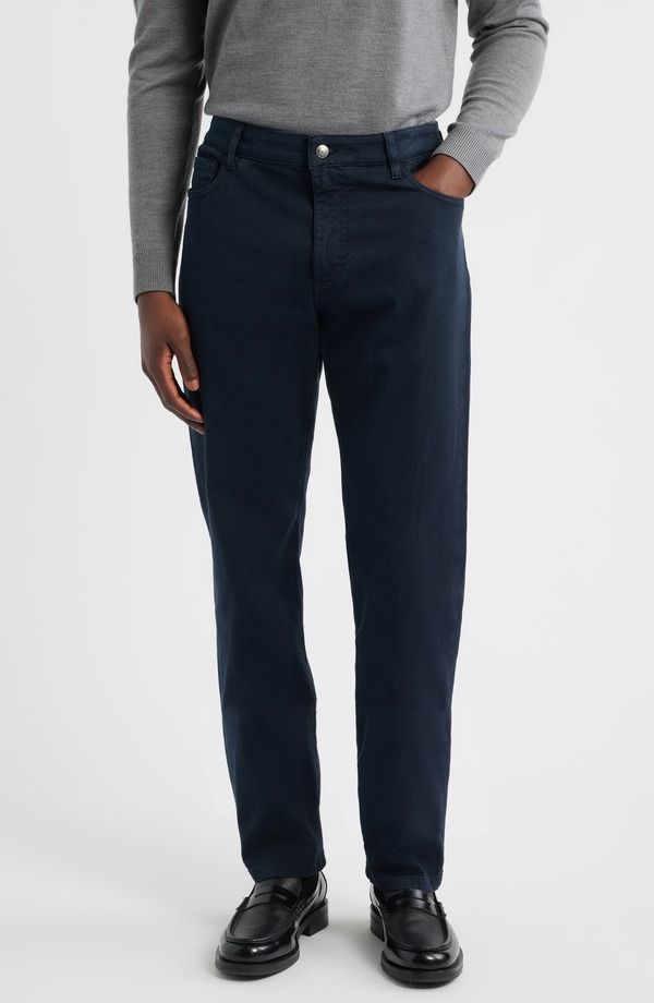 カナーリ メンズ ボトムス デニムパンツ ジーンズ Canali Garment Dyed Bull Denim Jeans Navy ネイビー