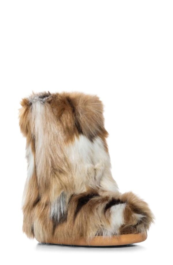 アザレア ワン レディース シューズ ブーツ・レインブーツ AZALEA WANG Nadianna Faux Fur Bootie Brown ブラウン