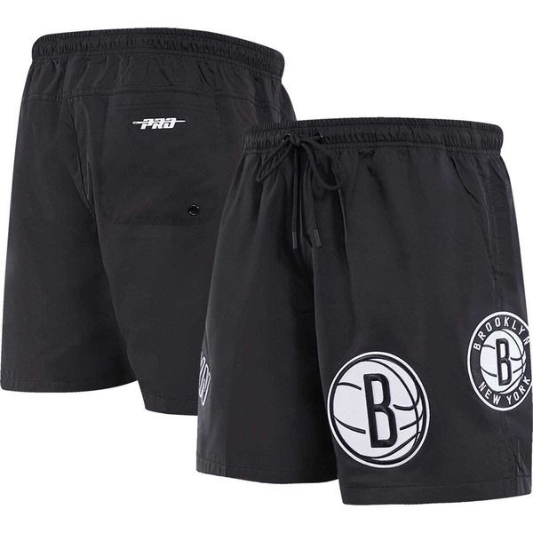 プロスタンダード メンズ ボトムス ハーフパンツ・ショーツ ショートパンツ Mens Pro Standard Black Brooklynets Classics Woven Shorts Black ブラック