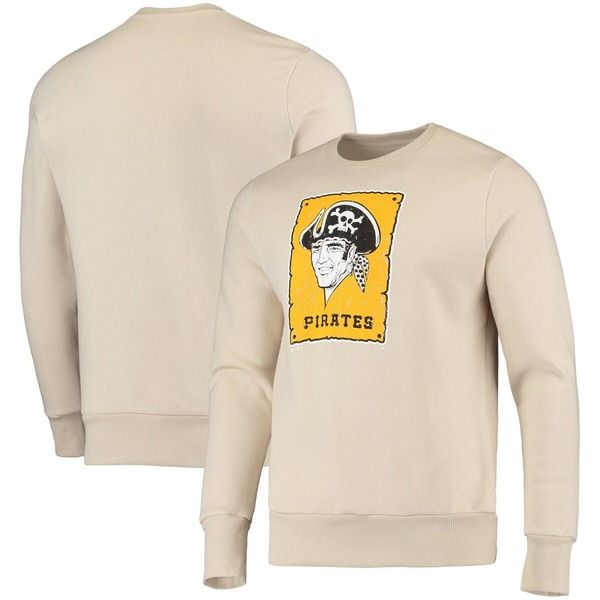 マジェスティック メンズ アウター パーカー・スウェット シャツ フリース Mens Majestic Threads Oatmeal Pittsburgh Pirates Fleece Pullover Sweatshirt Oatmeal オートミール