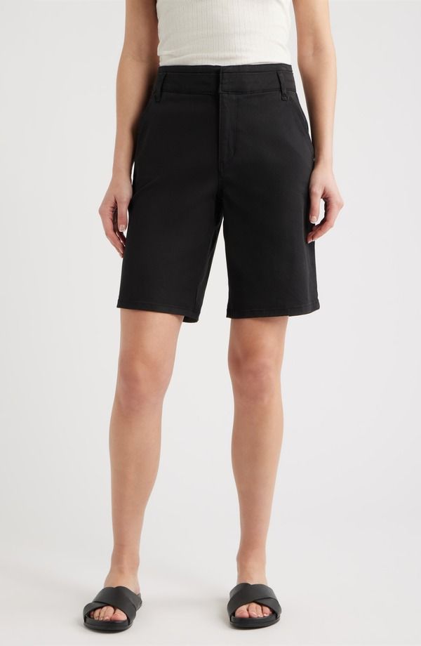 ウィットウィズダム レディース ボトムス デニムパンツ ハイウエスト ショートパンツ Wit Wisdom High Waist Relaxedenim Shorts Black ブラック
