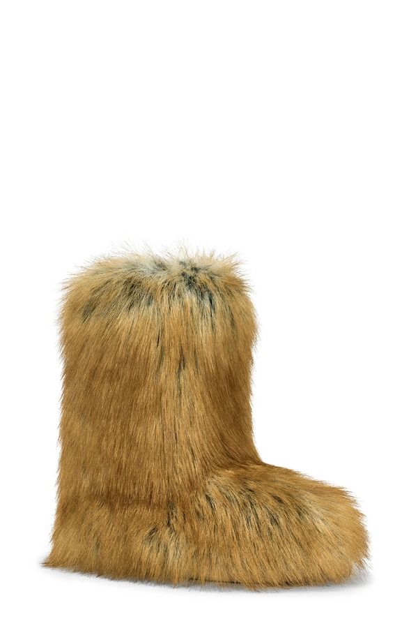 アザレア ワン レディース シューズ ブーツ・レインブーツ AZALEA WANG Nadianna Faux Fur Bootie Tan タン
