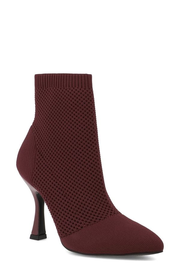 ミア レディース シューズ ブーツ・レインブーツ ニット MIA Pamilla Knit Bootie Wine ワイン