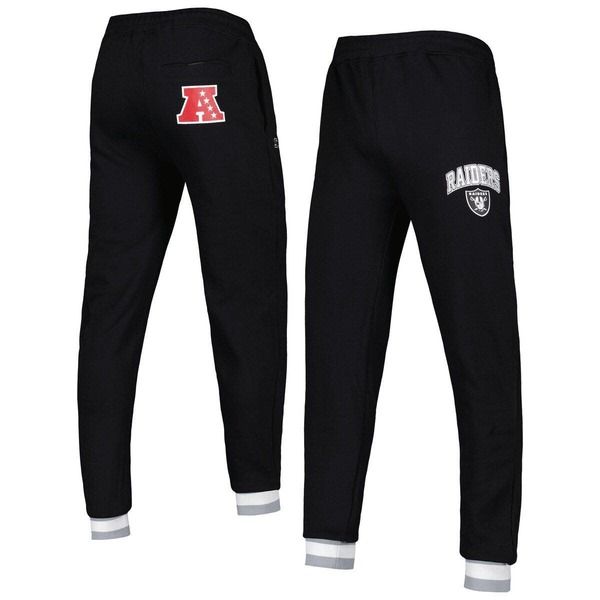 スターター メンズ ボトムス カジュアルパンツ フリース Menstarter Black Las Vegas Raiders Blitz Fleece Jogger Pants Black ブラック