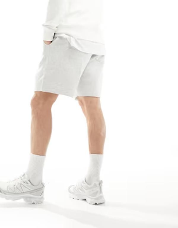 ウィークデイ メンズ ボトムス ハーフパンツ・ショーツ ショートパンツ ジャージー Weekday jersey shorts melange Gray melange グレー