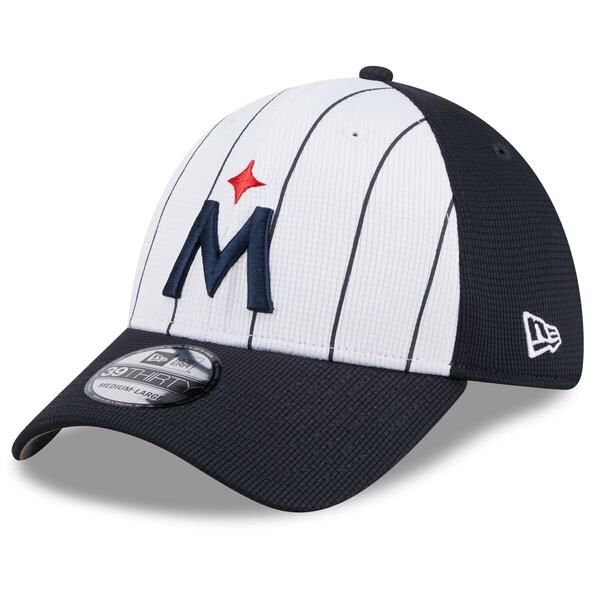 ニューエラ メンズ アクセサリー 帽子 Mens New Era White Minnesota Twins 2024 Batting Practice 39THIRTY Flex Hat White ホワイト