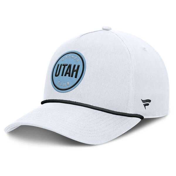 ファナティクス メンズ アクセサリー 帽子 Mens Fanatics White Utahockey Club Rope AFrame Adjustable Hat White ホワイト