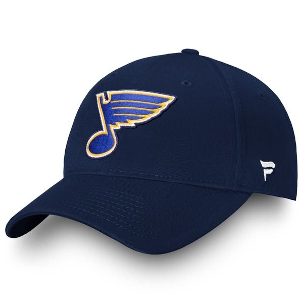 ファナティクス メンズ アクセサリー 帽子 Mens Fanatics Branded Navy St Louis Blues Core Adjustable Hat Navy ネイビー