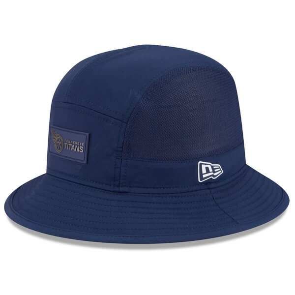 ニューエラ メンズ アクセサリー 帽子 Mens New Era Navy Tennessee Titans 2025 Sideline Bucket Hat Navy ネイビー