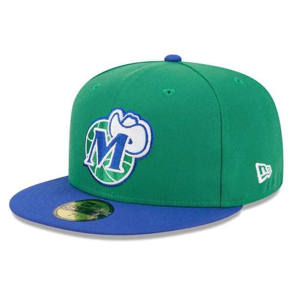 ニューエラ メンズ アクセサリー 帽子 ジャージー Mens New Era GreenBlue Dallas Mavericks 202526 Classic Edition Jersey Hook 59FIFTY Fitted Hat Green グリーン