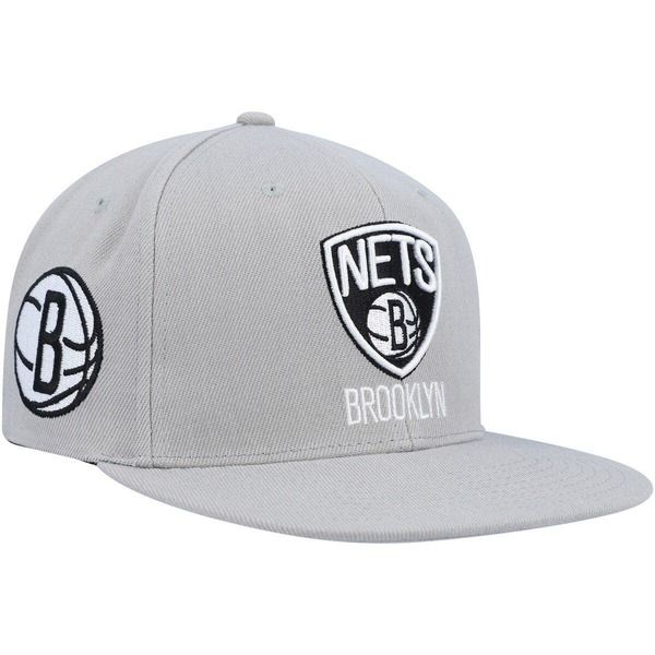 ミッチェルネス メンズ アクセサリー 帽子 Mens Mitchell Ness Gray Brooklynetside Core 20 Snapback Hat Gray グレー