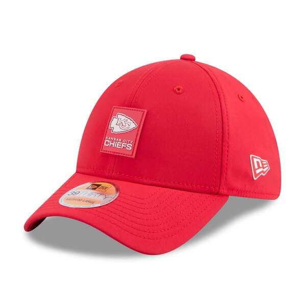 ニューエラ メンズ アクセサリー 帽子 Mens New Era Red Kansas City Chiefs 2025 Sideline 39THIRTY Flex Hat Red レッド