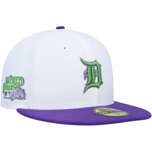 ニューエラ メンズ アクセサリー 帽子 Mens New Era White Detroitigers 1984 World Serieside Patch 59FIFTY Fitted Hat White ホワイト