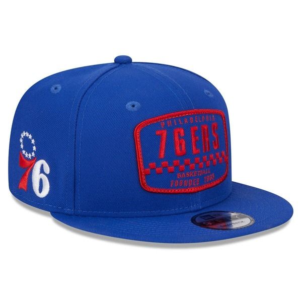 ニューエラ メンズ アクセサリー 帽子 Mens New Era Royal Philadelphia 76ers Rally Drive Finish Line Patch 9FIFTY Snapback Hat Royal