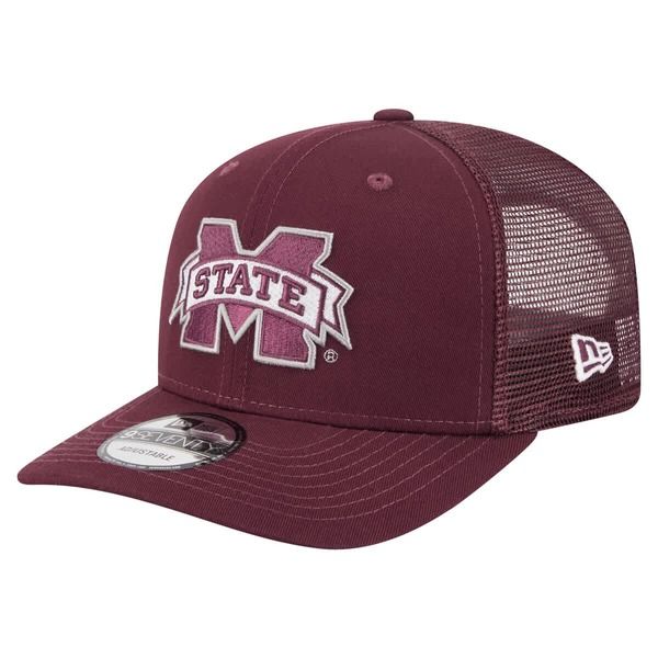ニューエラ メンズ アクセサリー 帽子 Mens New Era Maroon Mississippi State Bulldogs Primary 9SEVENTY Trucker StretchSnap Hat Maroon マルーン