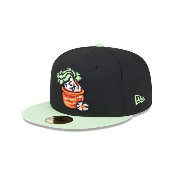 ニューエラ メンズ アクセサリー 帽子 MensNew Era Black Montgomery Biscuits Theme Nights 59FIFTY Fitted Hat Black ブラック