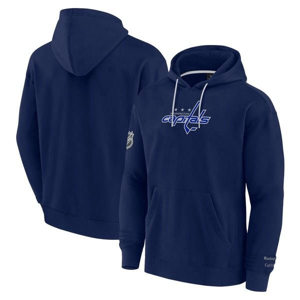 ファナティクス メンズ アウター パーカー・スウェット キャップ Mens Fanatics Navy Washington Capitals Elements Pace Pullover Hoodie Navy ネイビー