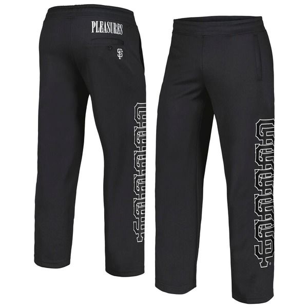 プレジャーズ メンズ ボトムス カジュアルパンツ トラックパンツ Mens PLEASURES Black San Francisco Giants Pitcher Track Pants Black ブラック