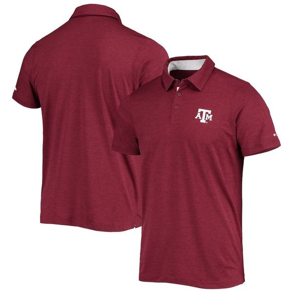 コロンビア メンズ トップス ポロシャツ Mens Columbia Maroon Texas AM Aggies Tech Trail OmniShade Polo Maroon マルーン