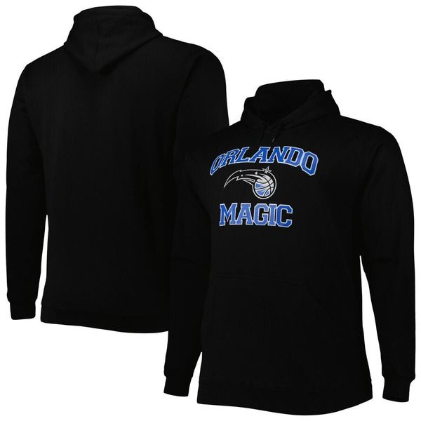 プロファイル メンズ アウター パーカー・スウェットール PROFILE Mens Black Orlando Magic Big Tall Heart Soul Pullover Hoodie Black ブラック