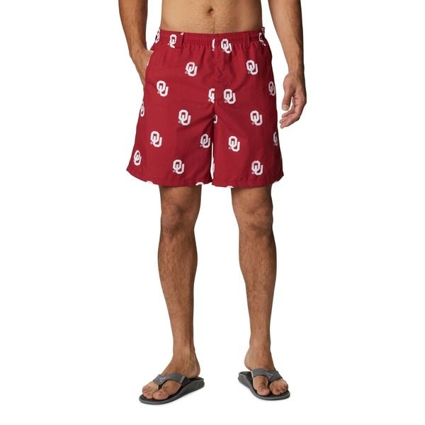 コロンビア メンズ ボトムス ハーフパンツ・ショーツ プリント Mens Columbia Crimson Oklahoma Sooners Backcast III Printed Short Crimson クリムゾン
