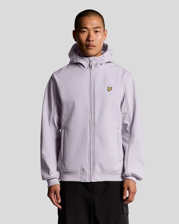 ライルアンドスコット メンズ アウター ジャケット・ブルゾン フリース Lyle Scott Fleece Back Softshell Jacket Ash Lilac アッシュ