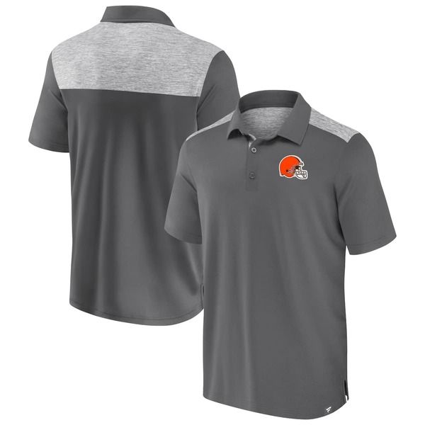 ファナティクス メンズ トップス シャツ Mens Fanatics Gray Cleveland Browns Long Shot Polo Gray グレー