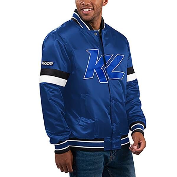 スターター メンズ アウター ジャケット・ブルゾン Menstarteroyal Kyle Larson Home Game FullSnap Varsity Jacket Royal