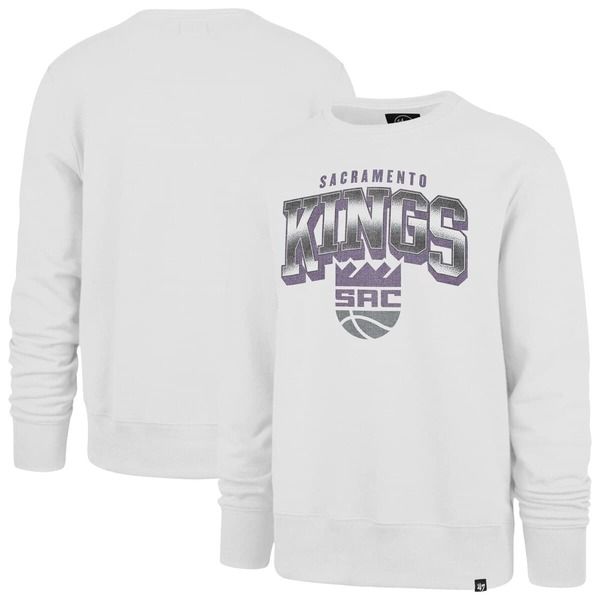 フォーティーセブン メンズ アウター パーカー・スウェット シャツ Mens 47 White Sacramento Kingspotlight Headline Pullover Sweatshirt White ホワイト