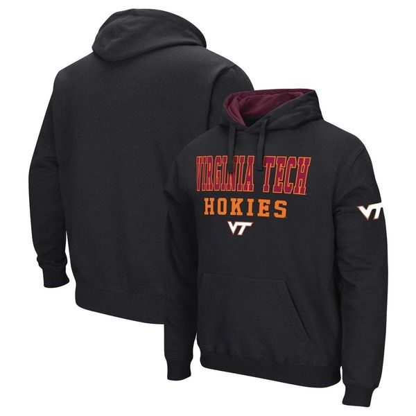 コロシアム メンズ アウター パーカー・スウェット Mens Colosseum Black Virginia Techokiesunrise Pullover Hoodie Black ブラック