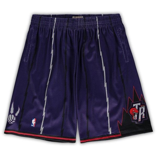 ミッチェルネス メンズ ボトムス ハーフパンツ・ショーツ トール ショートパンツ Mens Mitchell Ness Purple Toronto Raptors Big Tall Hardwood Classics Team Swingman Shorts