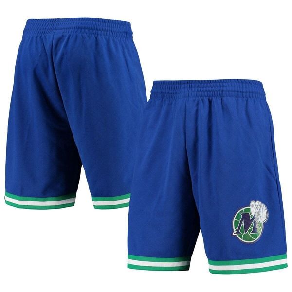 ミッチェルネス メンズ ボトムス ハーフパンツ・ショーツ ショートパンツ Mens Mitchell Ness Blue Dallas Mavericks 1998 Hardwood Classics 75th Anniversary Swingman Sho