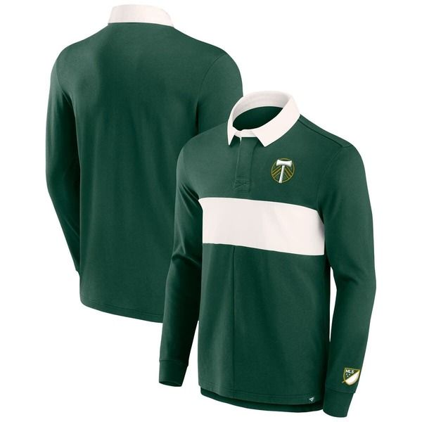 ファナティクス メンズ トップス ポロシャツ Mens Fanatics Branded Green Portland Timbers Forever Casuals Long Sleeve Striker Polo Green グリーン