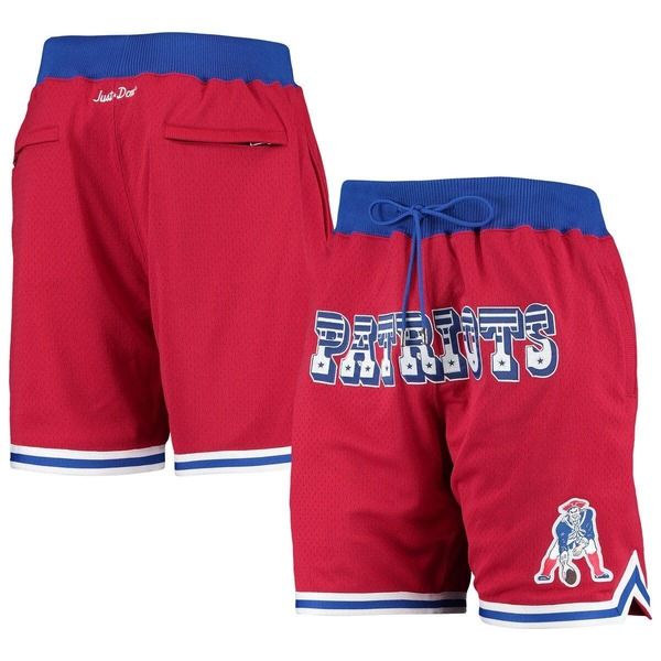 ミッチェルネス メンズ ボトムス ハーフパンツ・ショーツ ショートパンツ Mens Mitchell Ness Red New England Patriots Just Don Gold Rushorts Red レッド