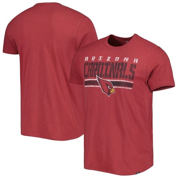 フォーティーセブン メンズ トップス Tシャツ Mens 47 Cardinal Arizona Cardinals Team Stripe TShirt Cardinal ストライプ
