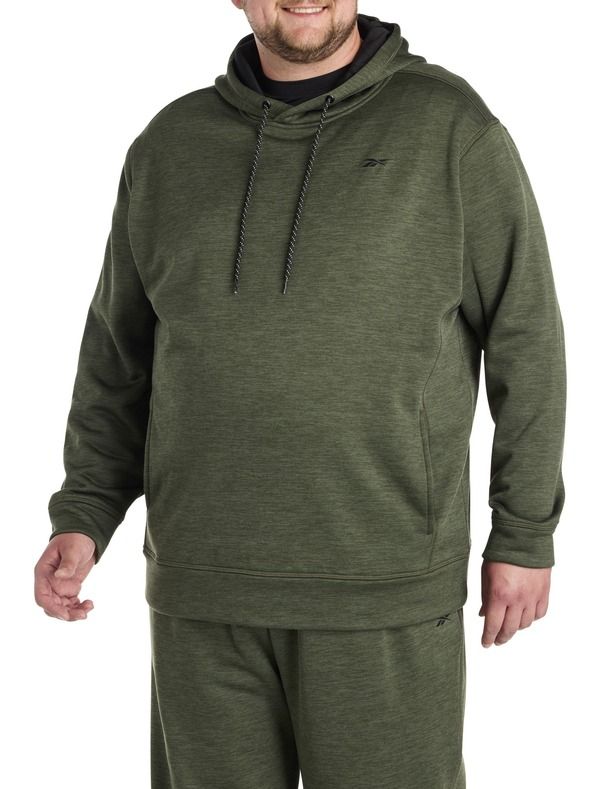 リーボック メンズ アウター パーカー・スウェットール フリース Reebok Big Tall Performance Fleece Pullover Hoodie Grit Green Hthr グリーン
