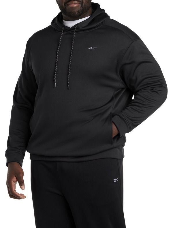 リーボック メンズ アウター パーカー・スウェットール フリース Reebok Big Tall Performance Fleece Pullover Hoodie Black ブラック