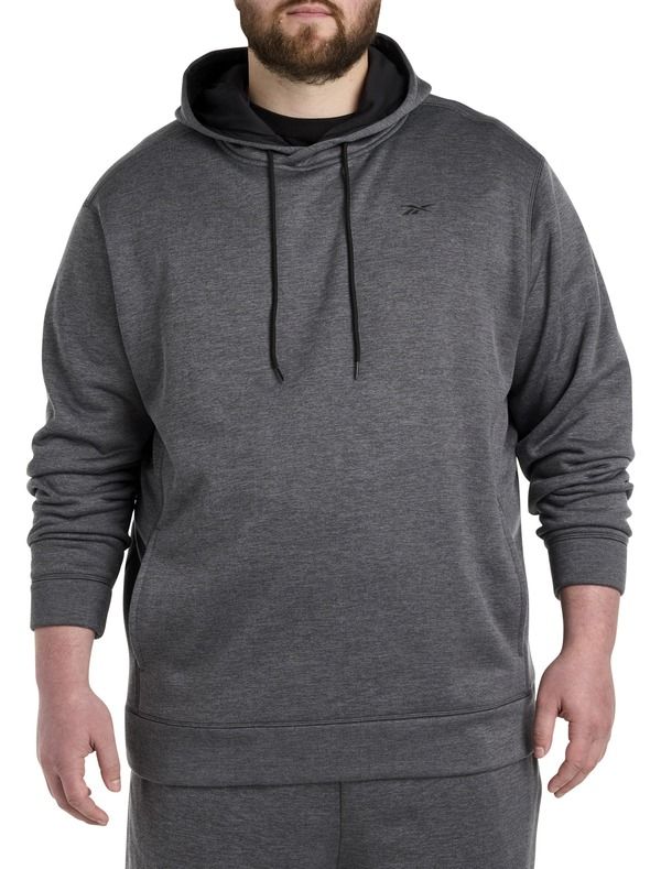 リーボック メンズ アウター パーカー・スウェットール フリース Reebok Big Tall Performance Fleece Pullover Hoodie Pure Grey Heather グレー