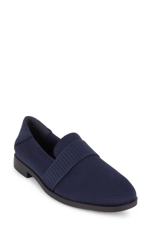 タハリ レディース シューズ スリッポン・ローファー ニット Tahari Mykonos Knit Loafer Dark Navy ネイビー