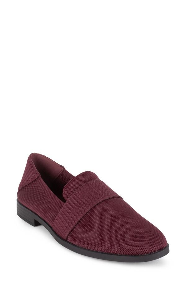 タハリ レディース シューズ スリッポン・ローファー ニット Tahari Mykonos Knit Loafer Burgundy バーガンディ