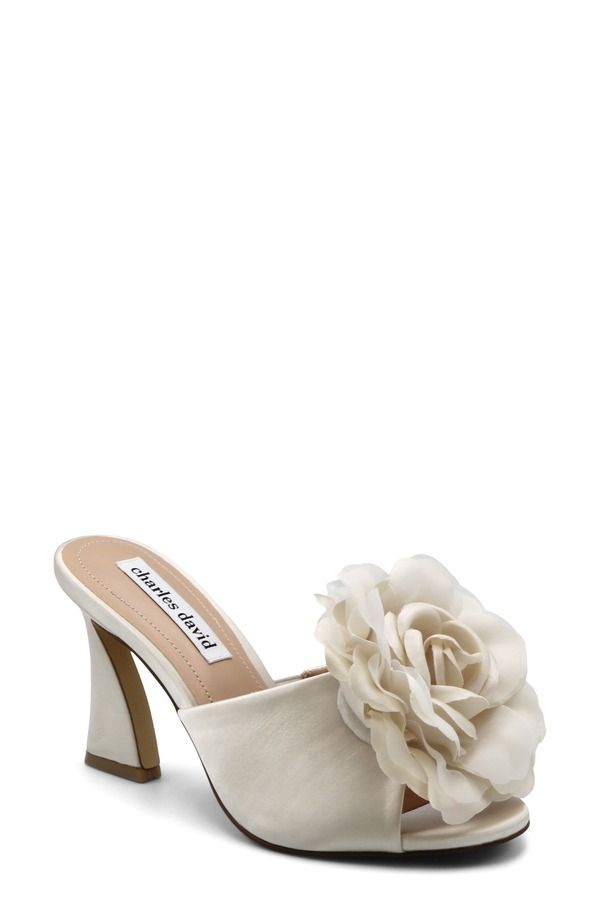 チャールズ・デイビッド レディース シューズ サンダル Charles David Karaoke Slide Sandal Ivory アイボリー