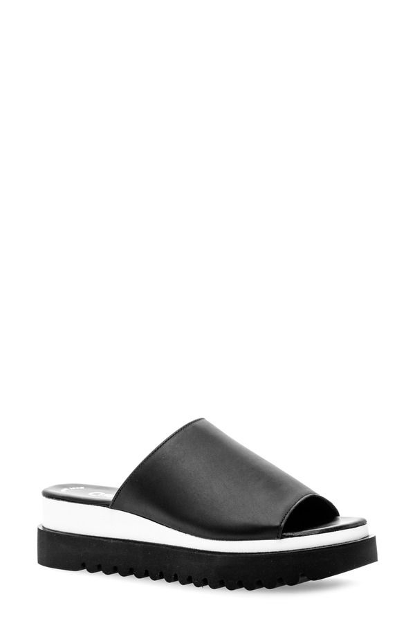 ガボール レディース シューズ サンダル プラットフォーム Gabor 44613 Platform Slide Sandal Black ブラック