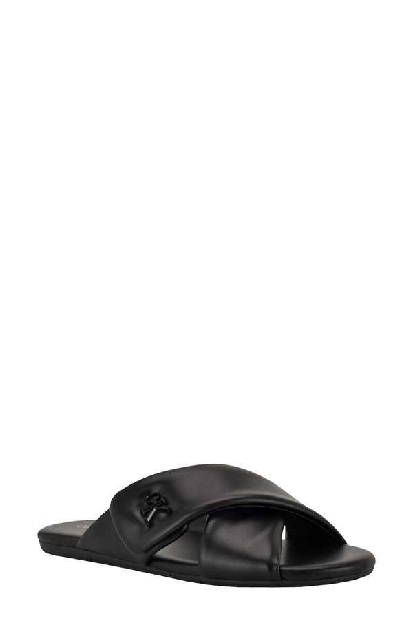 カルバンクライン レディース シューズ サンダル Calvin Klein Renley Slide Sandal Black ブラック